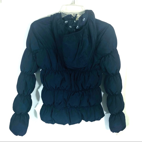 ☀️ Bethany Mota Navy Blue puffer hooded jacket - Picture 2 of 5